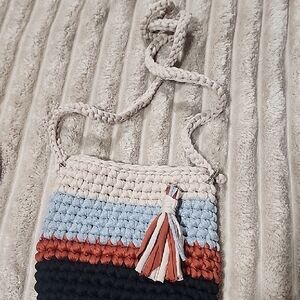 Multicolor Crochet Crossbody Bag